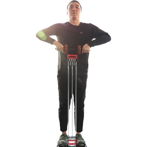 NEW Multi-function Tensioner Spring Steel Strong Pedal Grip Three-way Chest Expander Arm Strength Exercise Muscle Fitness Device