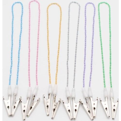 Dentist Disposable Scarves Aprons Pad Bib Clip Beads Clip Iron/Stainless Steel For Dental Clinic