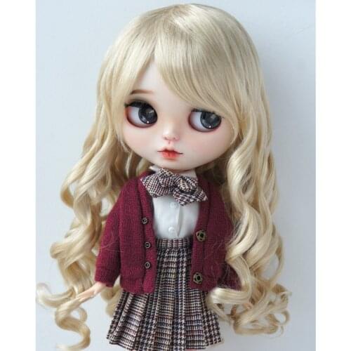JD224 1/3 Fashion Curly BJD Doll Wigs SD Lady Sauvage For size 8-9inch 9-10inch Doll Syntheic Mohair Wig On Sale