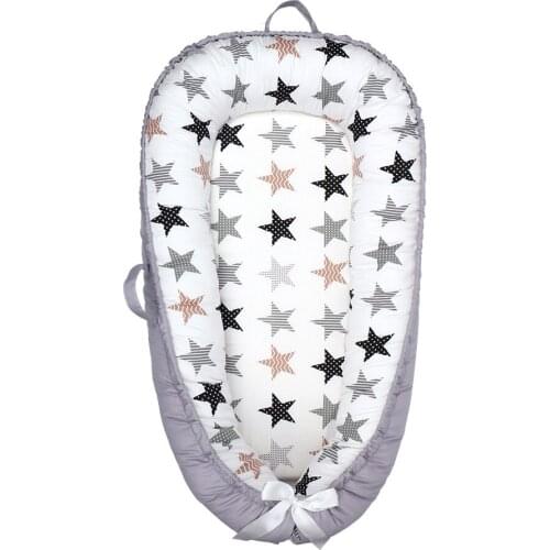 Portable Crib Bed, Removable and Washable Baby Sleeping Crib, Newborn Bionic Bed Fully Detachable Design