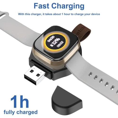 Portable Charger USB C Fast Charging Station for fitbit versa3 Charging Dock Station USB Type C Magnetic Adapter Charge Base