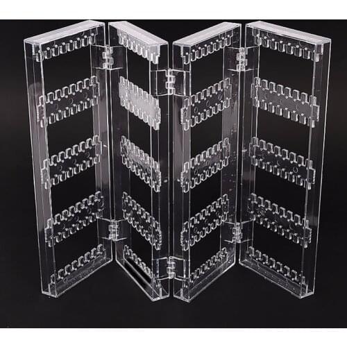 Clear Acrylic Jewelry Display earring pendant holder jewelry organizer Earring Necklace organizer holds up 128 pairs Hole#241349