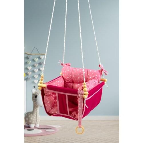 Pink Baby Safe Toy Rocking Chair Swing Play Activity Kids Hammock Fun Hanging Children Boys Girls Babies Kids Canvas Seat models