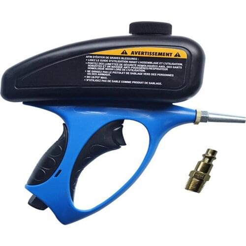 Handheld Pneumatic Sandblaster Anti-rust Glass Tombstone Sandblasting Machine With Small Nozzle Small Gravity Sandblasting Gun