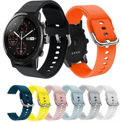 Silicone Watch Band Wrist Strap For Xiaomi Amazfit Stratos 2 / Pace 1 For Samsung Galaxy 46mm / Gear S3 For Huawei Watch GT 22mm