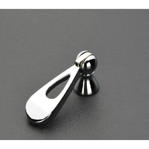 Modern Fashion Shaky pendant Kitchen Cabinet Knob Shiny Silver drawer cupboard dresser furniture handles pulls Knobs chrome knob