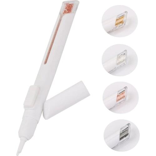 0.8mm Steel Beads Picking Dotting Pen Pick up Caviar Manicure Nail Art Tool