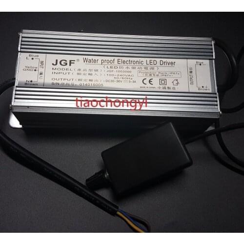 100W 100-240V High Power LED Driver Dimmable IP67 Waterproof With Dimmer 1pcs