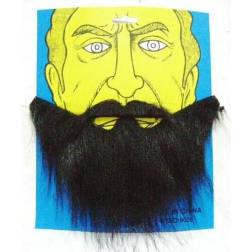 20pcs/lot Halloween Decorations Full Beard Dense Simulated Moustache Thick Toys For Adult Party Cosplay