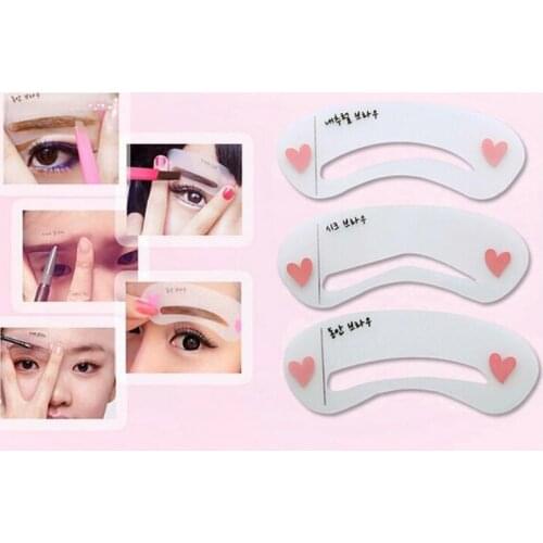 Shaping Assistant Template Eyebrow Drawing Card Brow Make-Up Stencil