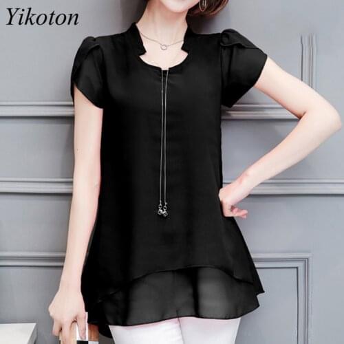 YIKOTON Womens Chiffon Blouses