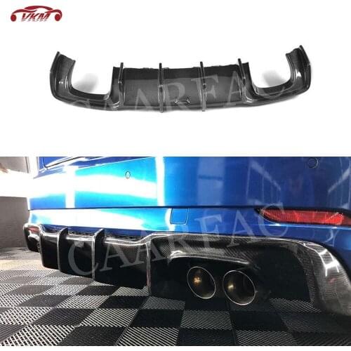 Carbon Fiber Rear Lip Diffuser Spoiler for Audi A3 Sline S3 Hatchback Sportback 2017 2018 2019 not For standard Bumper K style