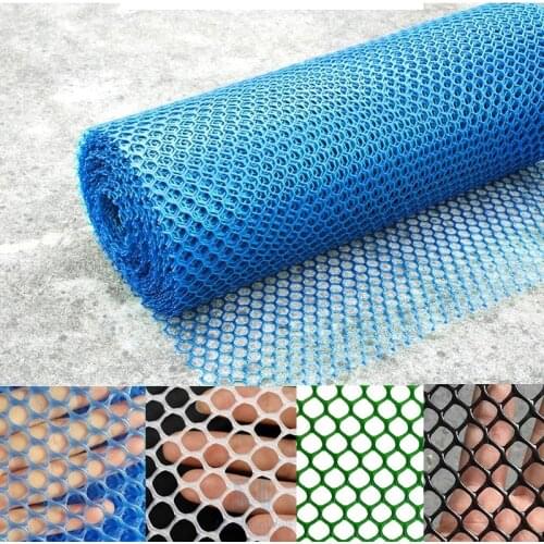 0.5MX5M Hi-Quality PVC Home Balcony Flowers Falling Protection Net Black Green Grid 0.8cm Plastic Safety Fence Windows Sealing
