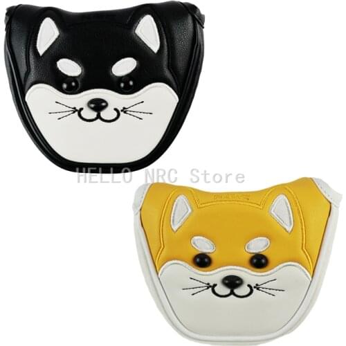 1 Pcs HELLO NRC Golf Mallet Putter Covers Magnetic Closure Customized Headcover Synthetic Leather
