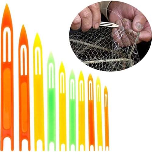 10 Pcs Fishing Netting Needle Repair Net Line Plastic Needle Shuttles Mending Weaving Fishing Gear Fishing Accessories