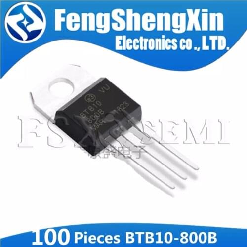 100PCS BTB10-800B BTB10-800BW TO-220 BTB10800BW TO220 BTB10-800 BTB10