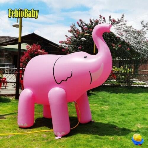 220cm Summer PVC Animal Sprinkle Water Park Inflatable Elephant Outdoor Beach Toy Children Play Water Spray Water Garden Toys