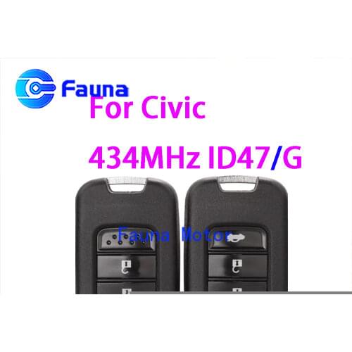 3 Button 2Button Remote Control For Honda Civic ID47 Chip With G