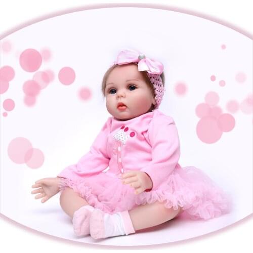 Bebe Reborn Doll 55 Cm Realistic Soft Silicone Vinyl Cloth Body Mohair Hair Toddler Anatomically Correct Kids Toy Holiday Gift
