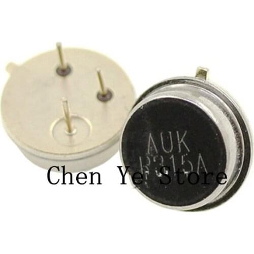 Free Shipping10PCS Round 315MHZ 315mhz Filter AUK Oscillator Resonator R315A R315 TO-39 3 Pins