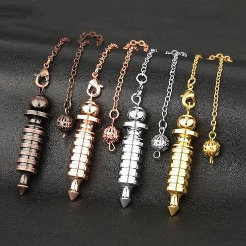 New Men and Women Metal Pendulum Removable Reiki Treatment Pendant Feeling Concentrated Hypnosis Divination Lucky Swing Chain