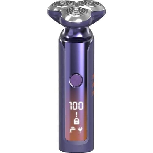 Electric Shaver For Men Waterproof IPX6 Razor Triple Blades Floating Shaving Machine LCD Display Fast Charging Beard Trimmers