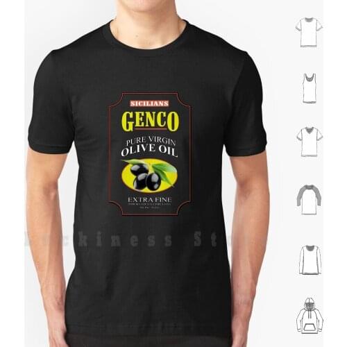 Genco Olive Oil T Shirt Cotton Men DIY Print Genco Olive Oil Vito Corleone Company Mafia Cosa Nostra Movies Food Cooking