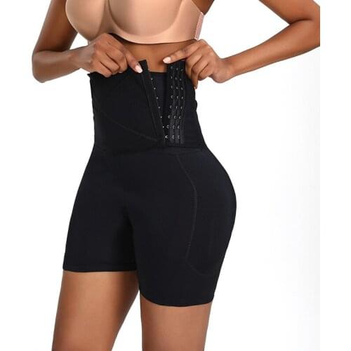 Sponge Padding Panties Butt Lifter Hip Shapers Belly Control Slimming Waist Trainer S-6XL Body Women Tummy Shapewear Shorts