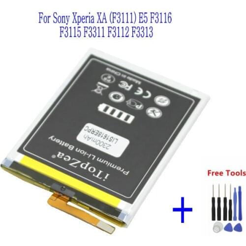 ITopZea 1x 2300mAh LIS1618ERPC Replacement battery for Sony Xperia XA F3111 E5 F3116 F3115 F3311 F3112 F3313 + Repair Tools kit
