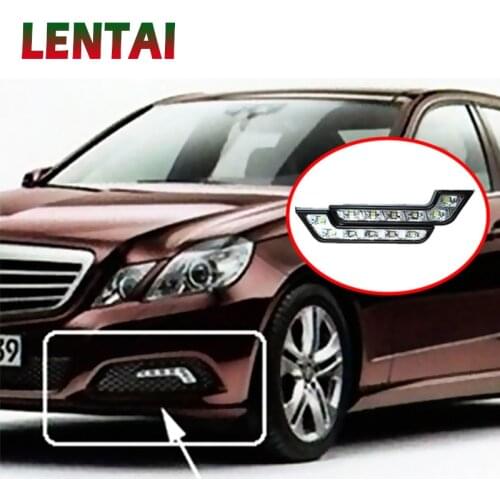 LENTAI 1Set Car LED DRL Lights 12V L Styling Fog Lamp For Lada Granta Ford Fiesta Mondeo Kuga Fusion Ecosport Chevrolet Cruze
