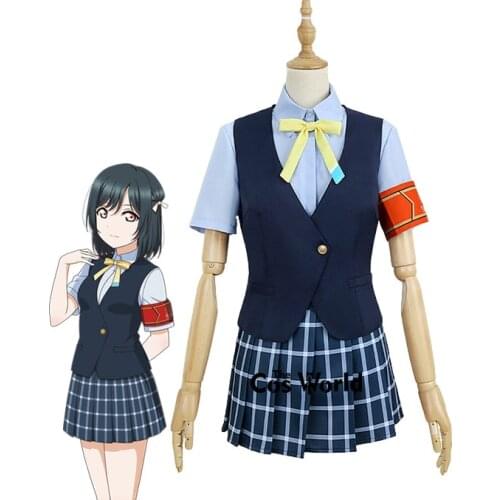 Love Live! Nijigasaki High School Idol Club Mifune Shioriko Summer School Uniform Outfit Anime Customize Cosplay Costumes