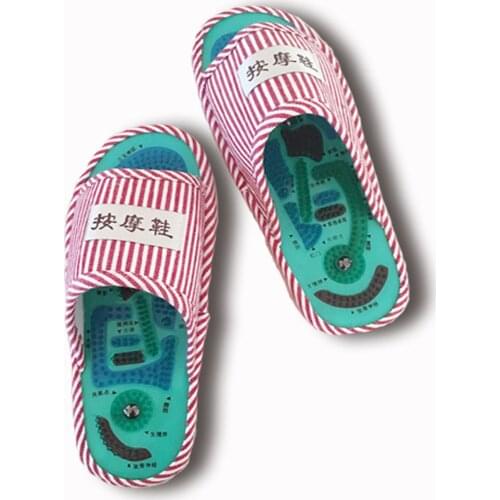 Foot Massage Slippers Health Shoe Reflexology Magnetic Sandals Acupuncture Healthy Feet Care Massager Magnet Shoes