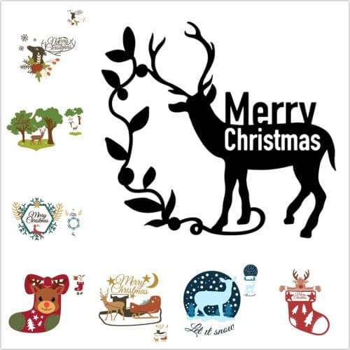 InLoveArts Christmas Deer Metal Cutting Dies Scrapbooking for Making Cards Decorative Embossing Crafts Stencils Elk Die Cut Mold
