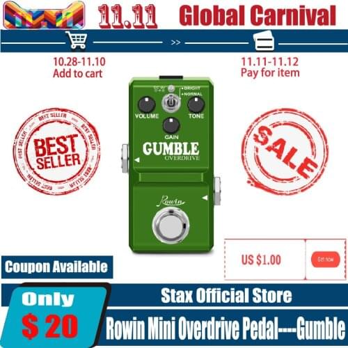 Rowin LN-315 Dumble Pedal replicates the unique tones of the legendary Dumble amp-Smooth