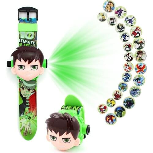 Hot Toy BEN 10 Watch Omnitrix Toys For Kid 3D Projector Watches Genuine Bening 10 Projector Medium Support Child Birthday Gifts