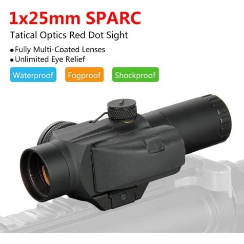 PPT Tactical red dot sight 1x25mm Red Dot SPARC Sight scope tactical with mount for hunting GZ2-0053
