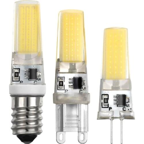 LED E14 G4 G9 Lamp Bulb AC 220 230 240 5W COB SMD LED Lighting Lights replace Halogen Spotlight Chandelier