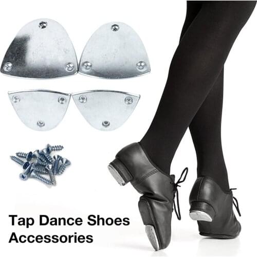Tap Dance Step Dance Latin Dance Shoes Aluminum Pad Tap Dance Accessories Aluminum Stompers Clogging Taps Regular Nail-On Set 4