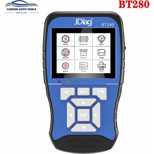 JDiag BT280 Universal Battery tester for cars trucks boats motorcycle etc professional battery analyzer