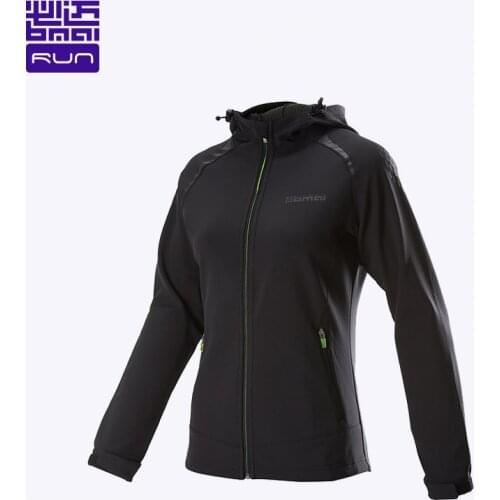 BMAI Windproof Running Jacket Women Sport Windbreakers Workout Outerwear Gym Sweatshirt Winter Fitness Jackets for Womens 2021