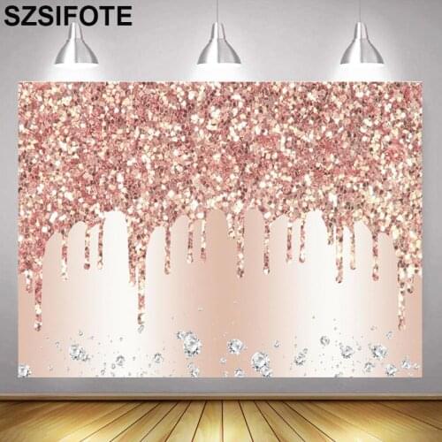 Bright Spot Birthday Themed Romantic Pink Background Studio Photography Photo Girl Party Table Decor Kids Custom Vinyl Backdrop