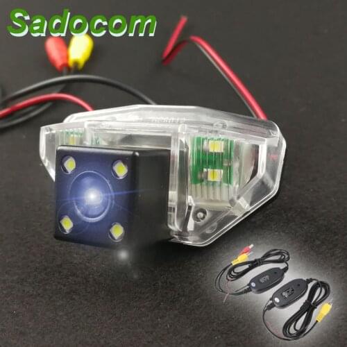 For Honda CRV Fit Crosstour Odessey Car CCD HD 4 LED Night Vision Reverse Backup Parking Waterproof Reversing Rear View Camera