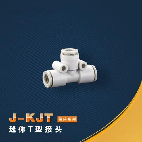 SMC type High quality fittings KJT04-00 O.D 4mm thread union tee one-touch fitting Pneumatic Components