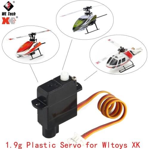 1.9g Plastic Servo for Wltoys XK A600 K100 K110 K123 K124 V977 V966 RC Helicopter Airplane Drone RC Model Toys Hobby Parts