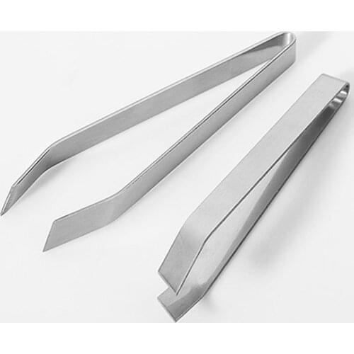 1PCS Top Selling Beautiful Stainless Steel Fish Bone Tweezers Remover Pincer Puller Tongs Pick-Up Seafood Tool Crafts Harmless