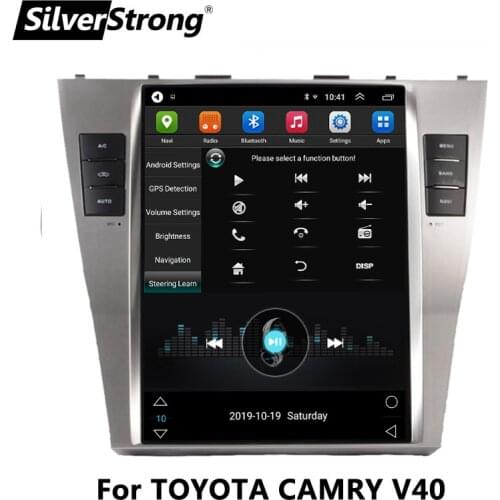 10.4 Inch IPS,Tesla Android,Car GPS Navi,for TOYOTA CAMRY V40 2007-2011,Bluetooth,Multimedia,fit Auto AC only