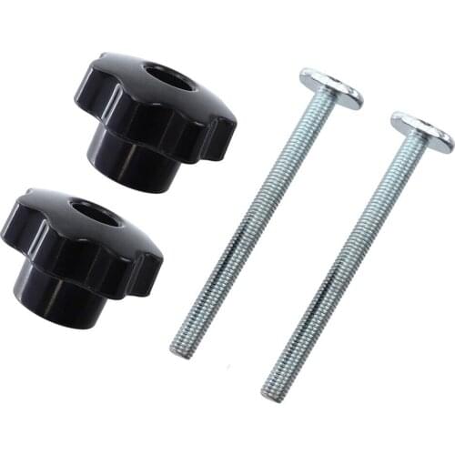 2 Sets T Slot Nut T-Slider Bolt With Thumb T-Track Sliding Nut M8 Screw Knobs For Router Table Woodworking Tool