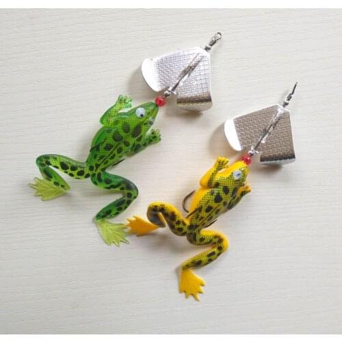 2pcs 14g soft frog soft fishing luer soft bait good quality