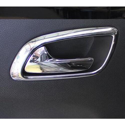 ABS Chrome Car Inner Door Handle Bowl Cover Trim fit for dodge journey fiat freemont 2013 2014 2015 2016 4pcs