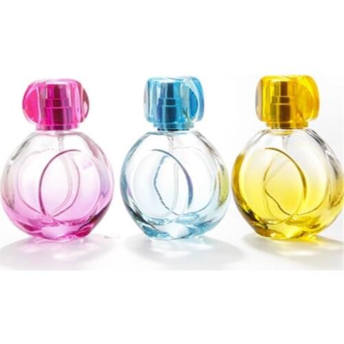 50pcs/lot 30ML Rose style Refillable Perfume bottle Atomizer Empty Glass Vial Spray Bottles Container For travel